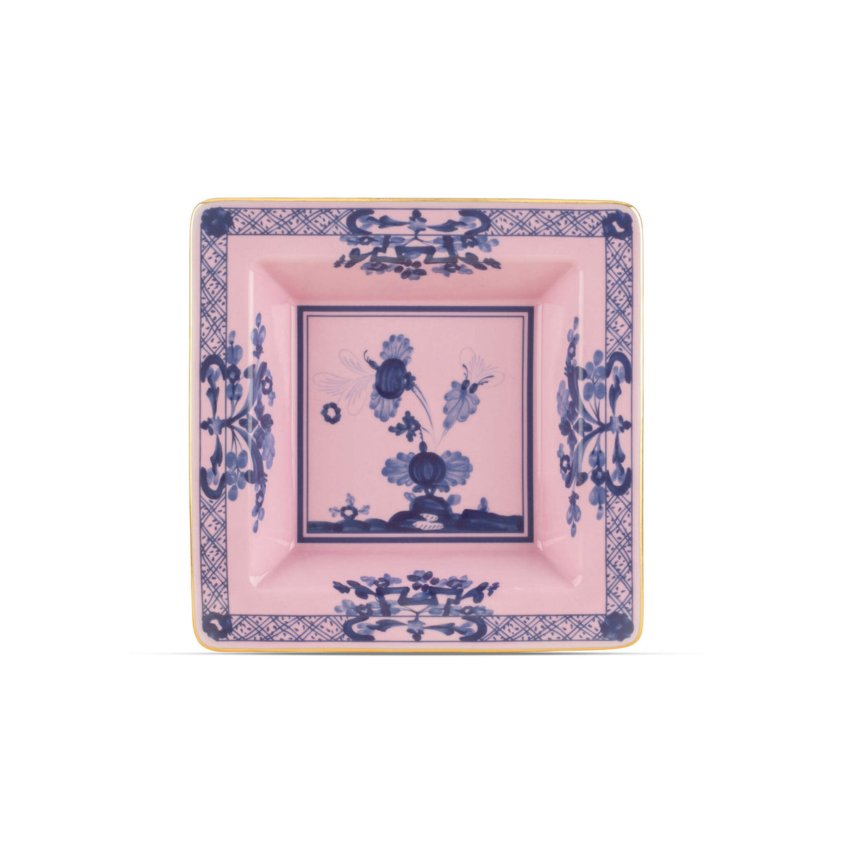 Ginori 1735 Oriente Italiano Square Change Tray, Azalea