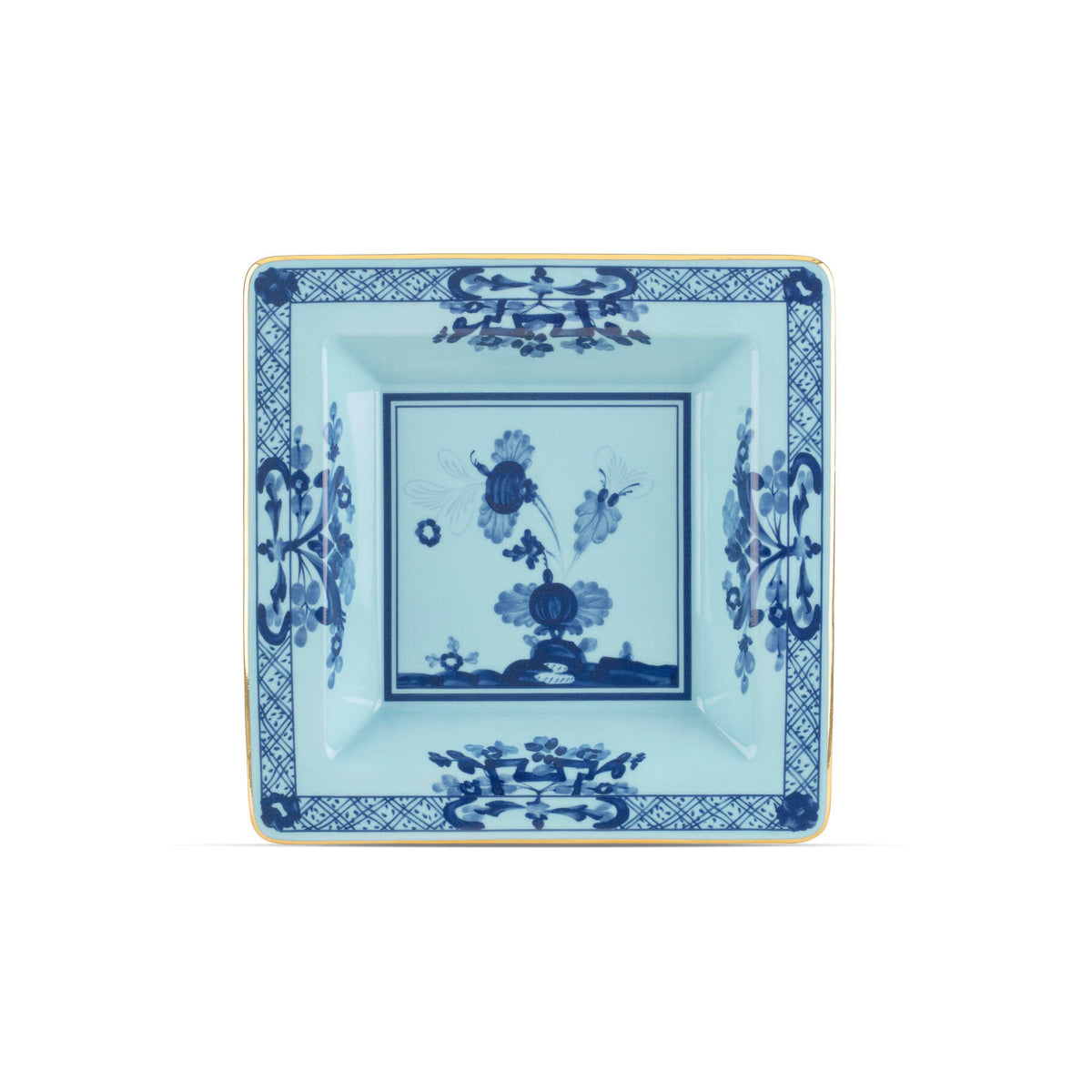 Ginori 1735 Oriente Italiano Square Change Tray, Iris