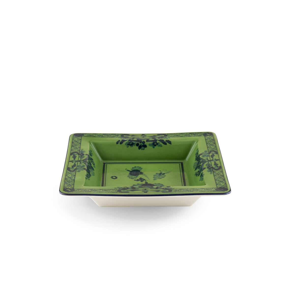 Ginori 1735 Oriente Italiano Square Change Tray, Malachite, view 2