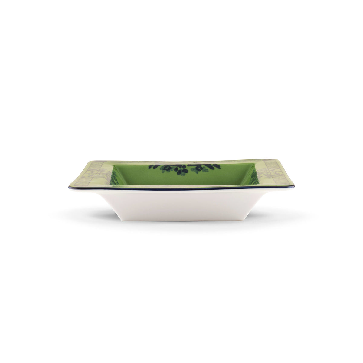 Ginori 1735 Oriente Italiano Square Change Tray, Malachite, view 4