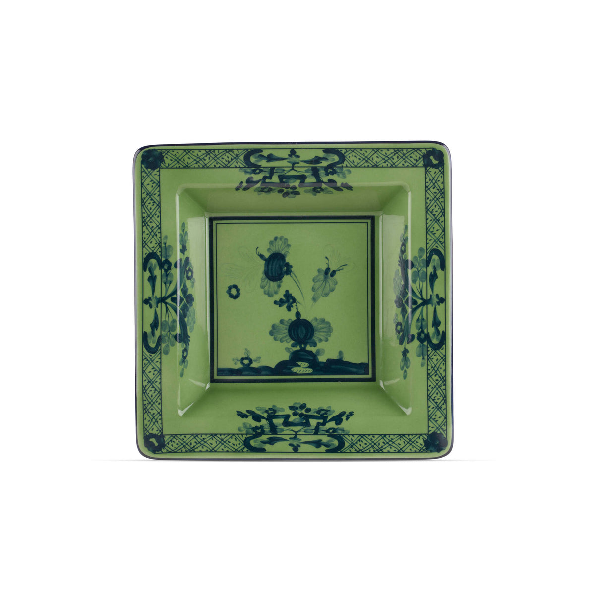 Ginori 1735 Oriente Italiano Square Change Tray, Malachite