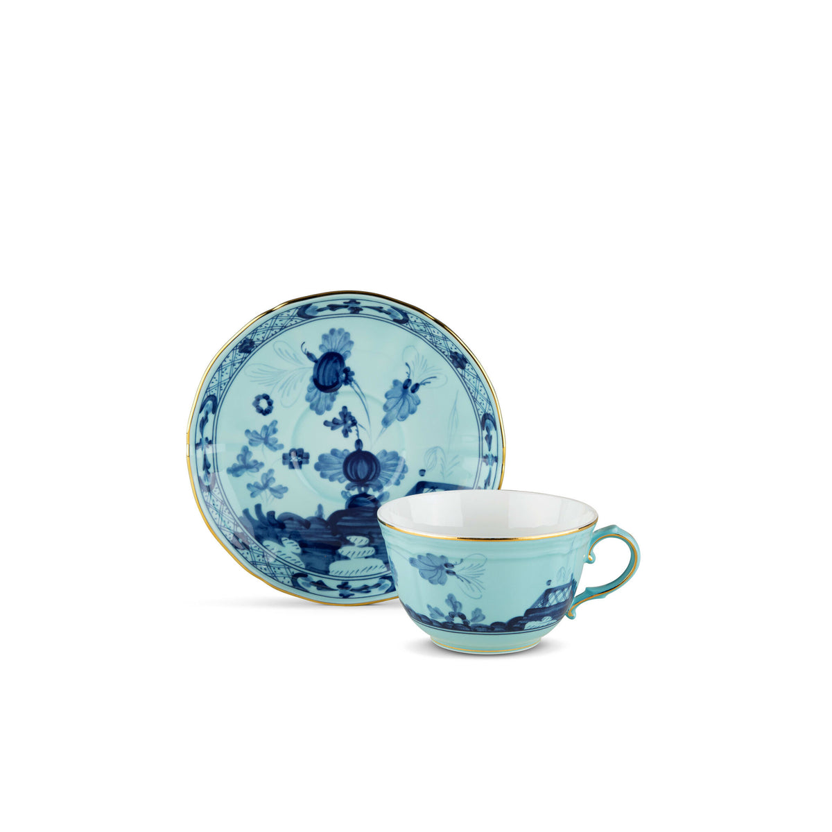 Ginori 1735 Oriente Italiano Tea Cup, Iris, view 3