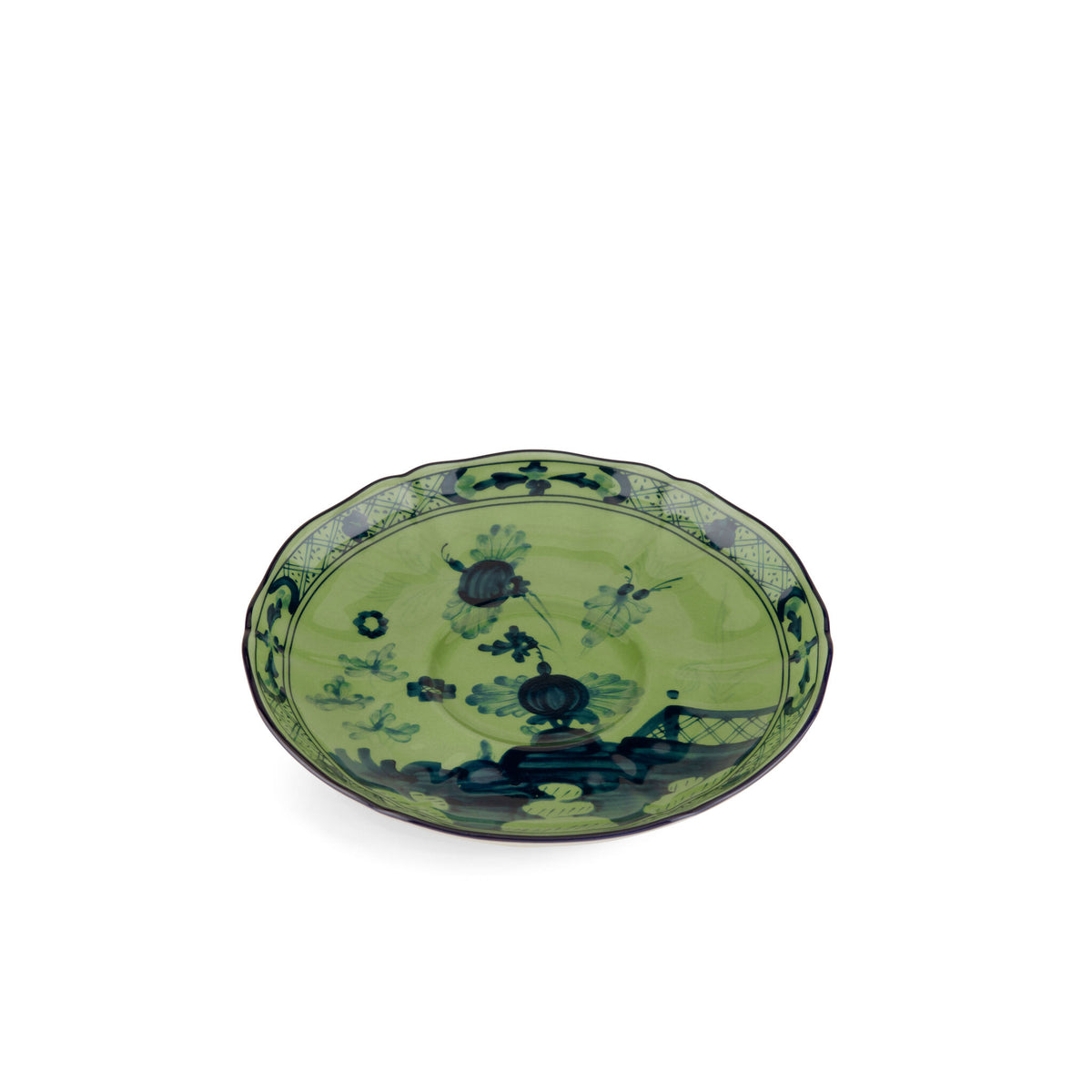 Ginori 1735 Oriente Italiano Tea Saucer, Malachite, view 2