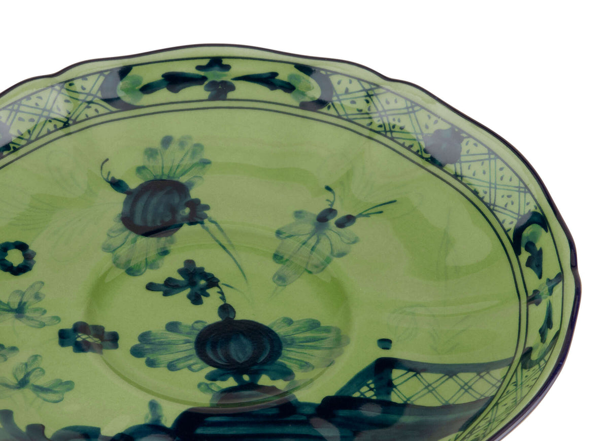 Ginori 1735 Oriente Italiano Tea Saucer, Malachite, view 3