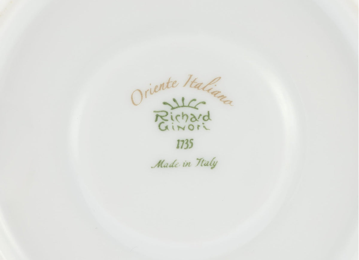 Ginori 1735 Oriente Italiano Tea Saucer, Meringa, view 5