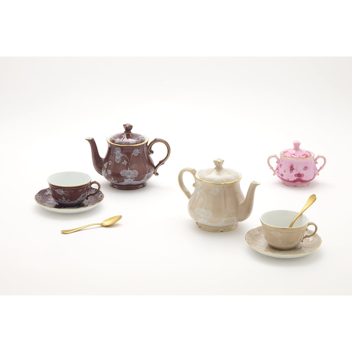 Ginori 1735 Oriente Italiano Tea Saucer, Meringa, view 6