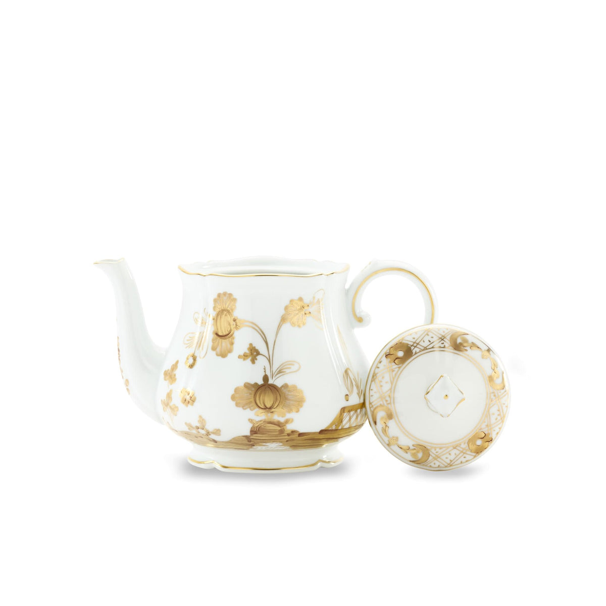 Ginori 1735 Oriente Italiano Teapot, Aurum, view 3