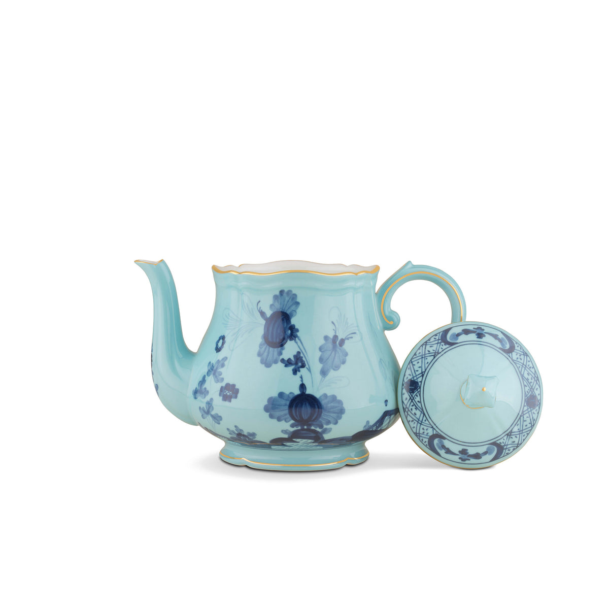Ginori 1735 Oriente Italiano Teapot, Iris, view 3