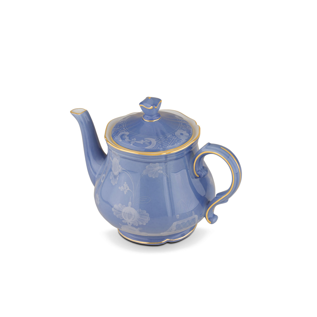 Ginori 1735 Oriente Italiano Teapot, Pervinca, view 2