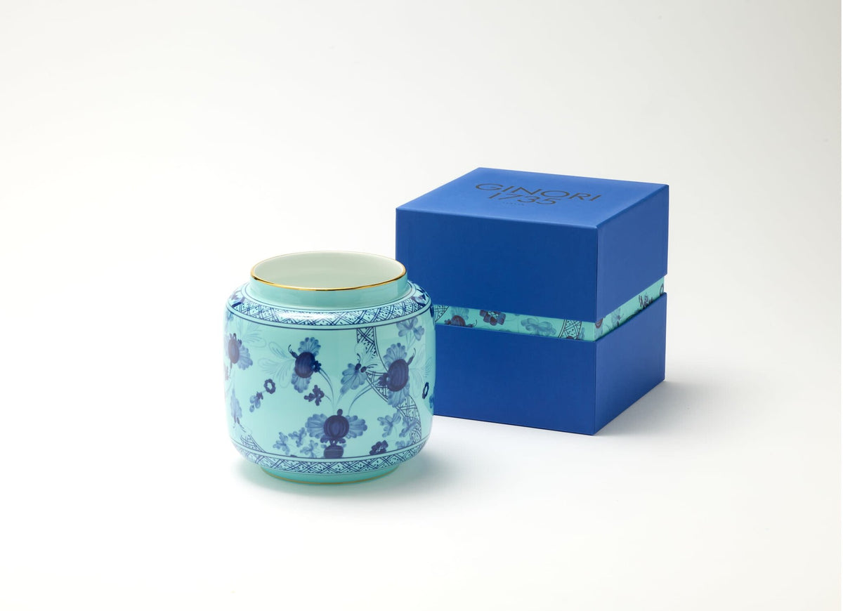 Ginori 1735 Oriente Italiano Tesori Candleholder Vase, Iris, view 5