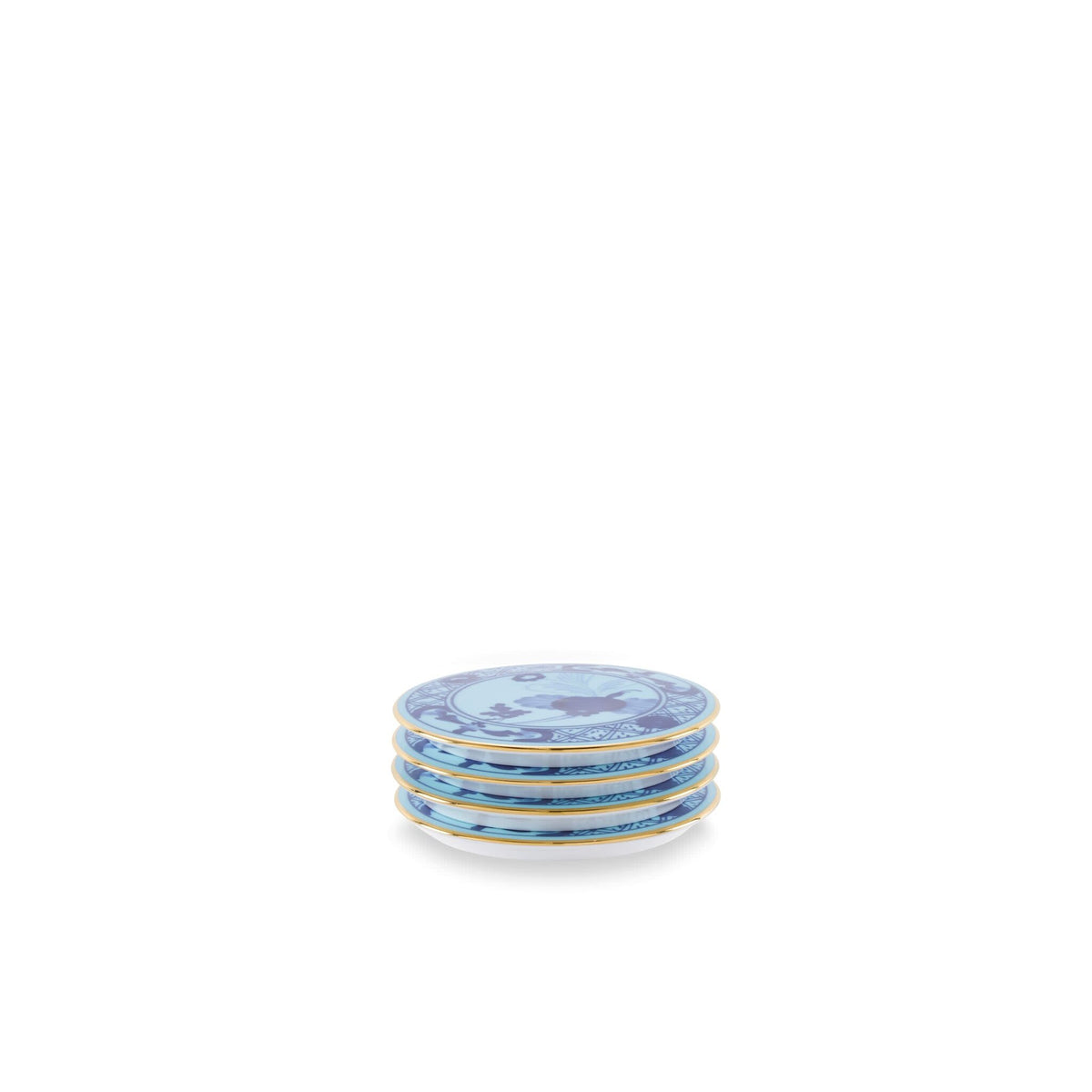 Ginori 1735 Oriente Italiano Tesori Coasters, Iris, Set of 4, view 3