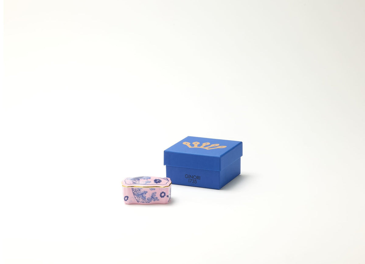 Ginori 1735 Oriente Italiano Tesori Jewelry Box, Azalea, 2.64 in, view 6