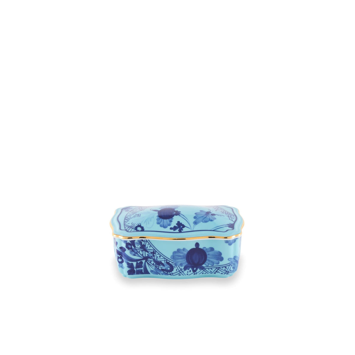Ginori 1735 Oriente Italiano Tesori Trinket Box, Iris