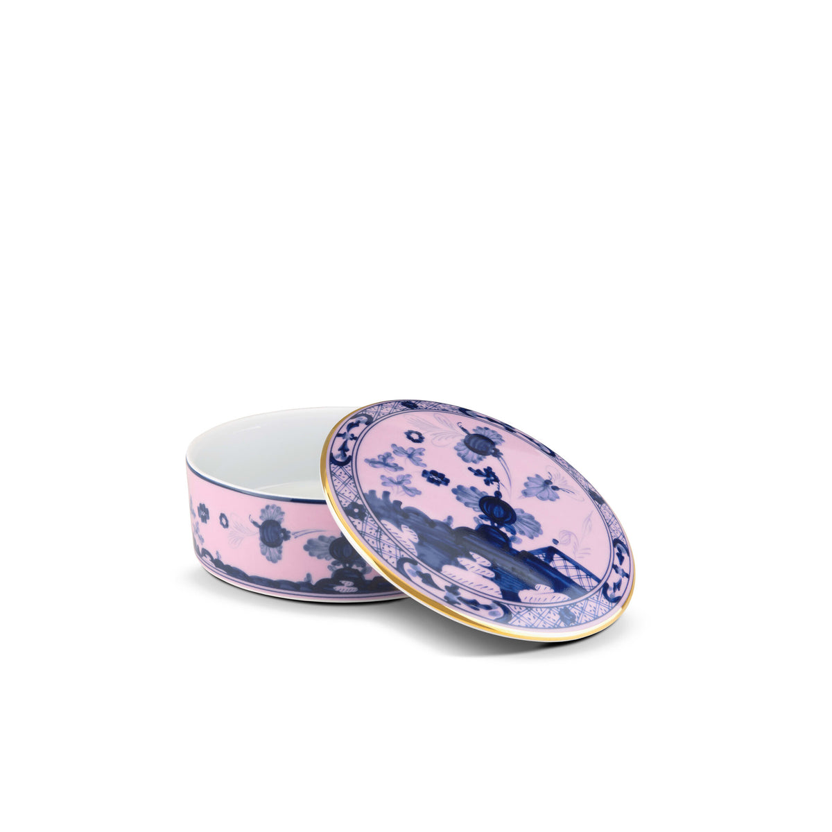 Ginori 1735 Oriente Italiano Trinket Box, Azalea, view 2