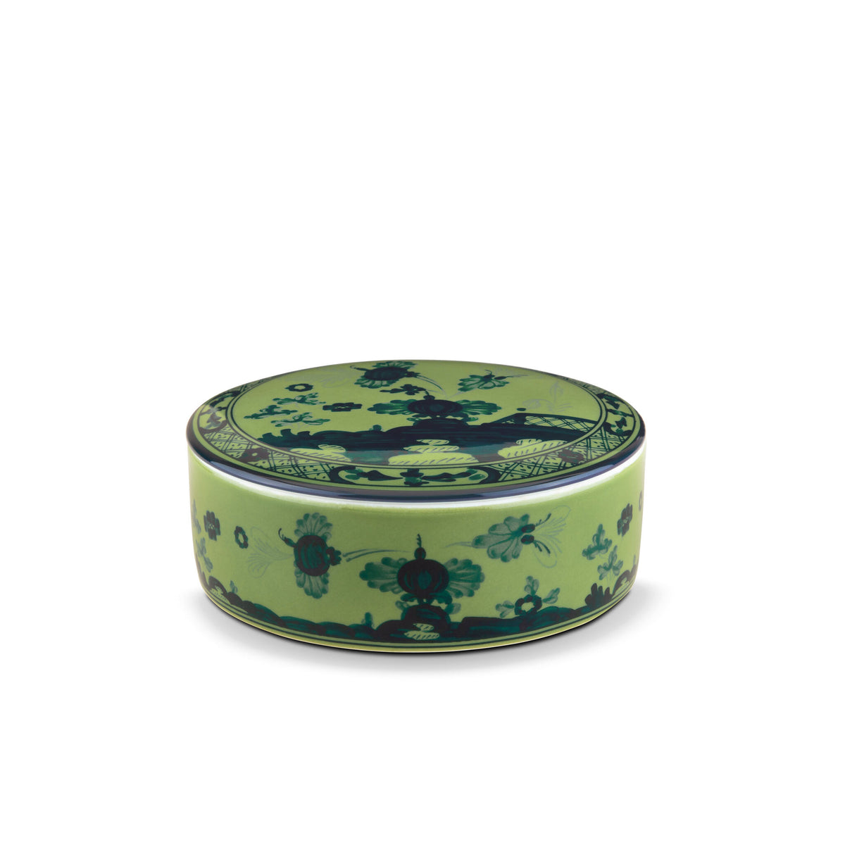 Ginori 1735 Oriente Italiano Trinket Box, Malachite
