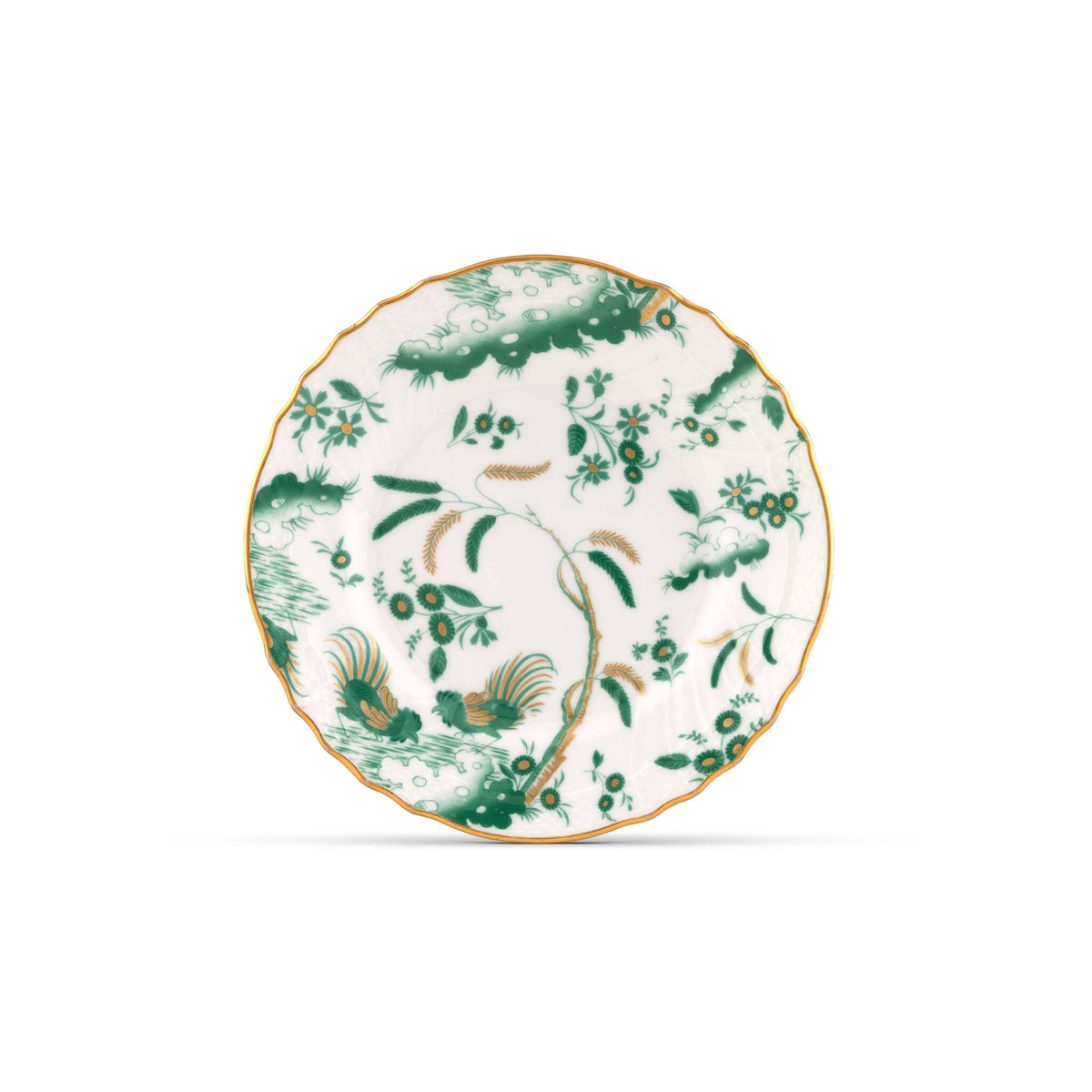 Ginori 1735 Oro di Doccia Bread Plate, Giada