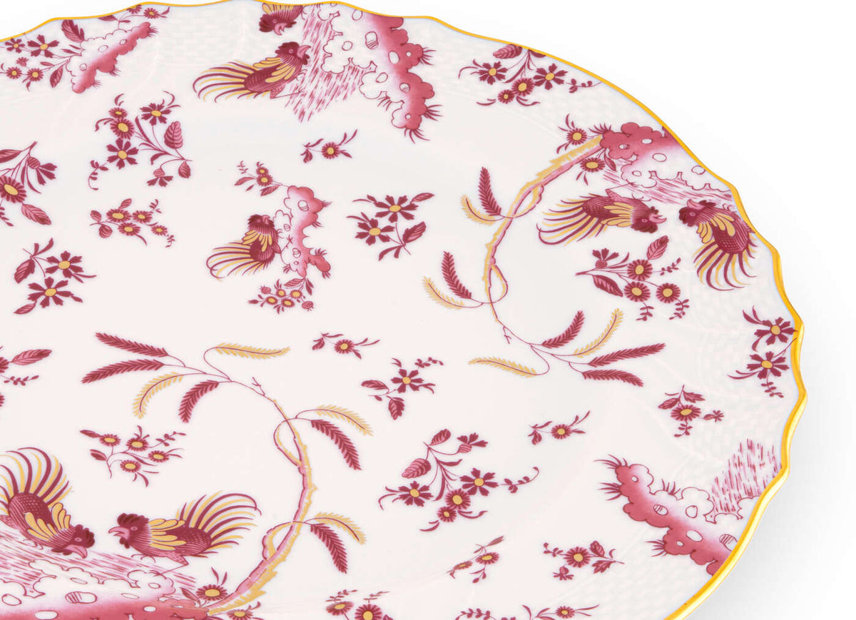 Ginori 1735 Oro di Doccia Charger Plate, Magenta, view 3