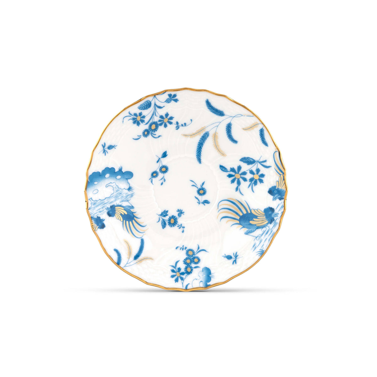 Ginori 1735 Oro di Doccia Espresso Saucer, Turchese