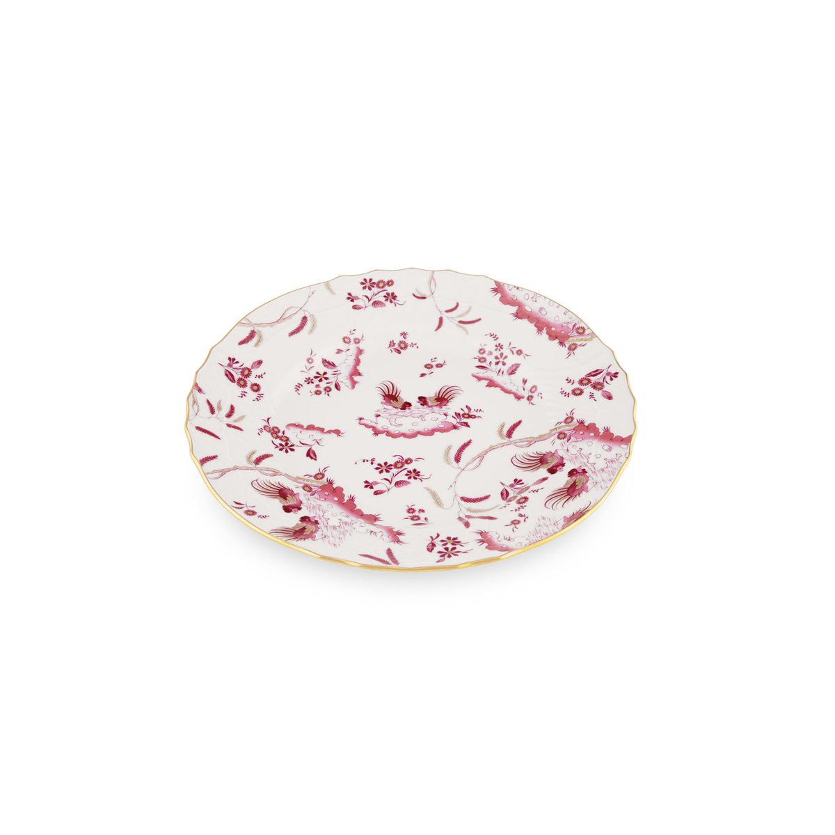 Ginori 1735 Oro di Doccia Flat Plate, Magenta, view 2