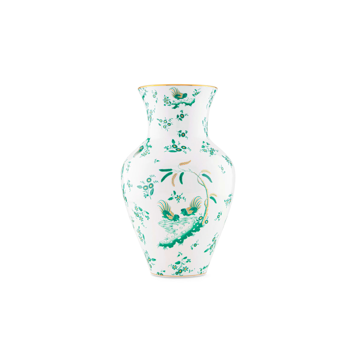 Ginori 1735 Oro di Doccia Large Ming Vase, Giada