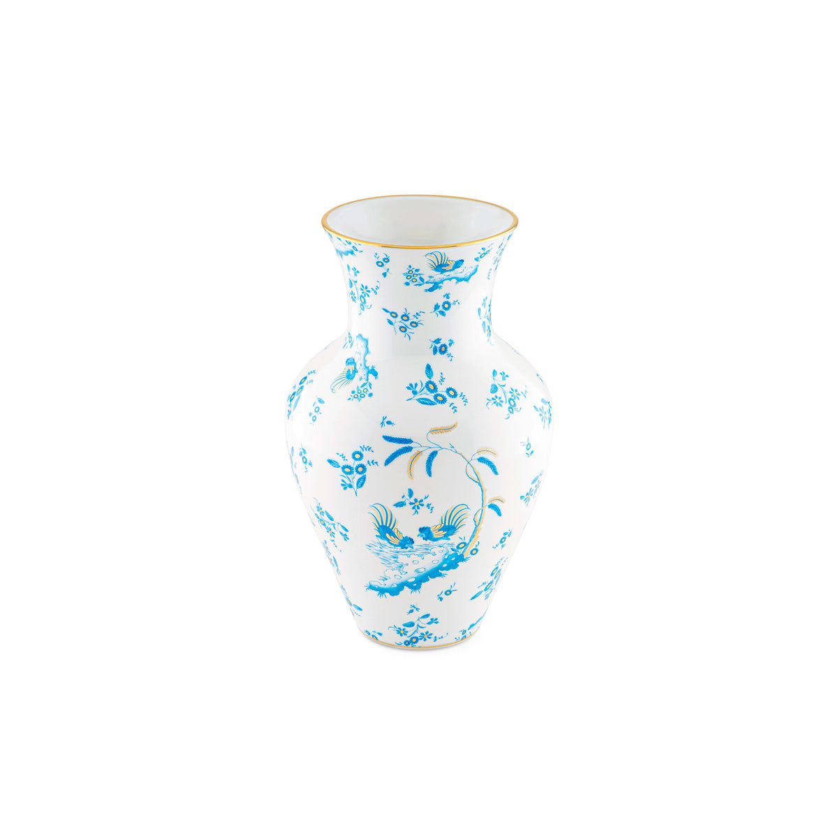 Ginori 1735 Oro di Doccia Large Ming Vase, Turchese, view 3