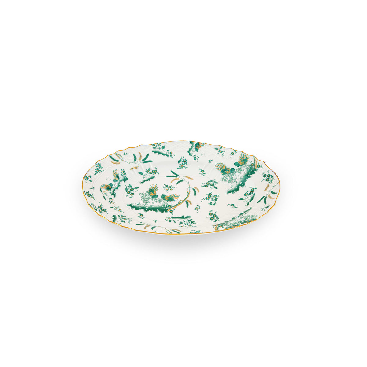 Ginori 1735 Oro di Doccia Large Oval Platter, Giada, view 2