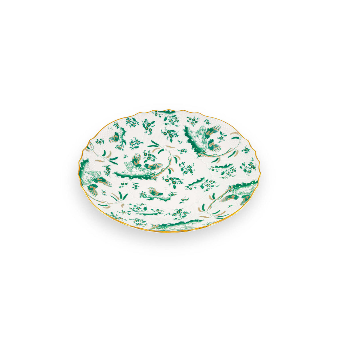 Ginori 1735 Oro di Doccia Large Round Platter, Giada, view 2