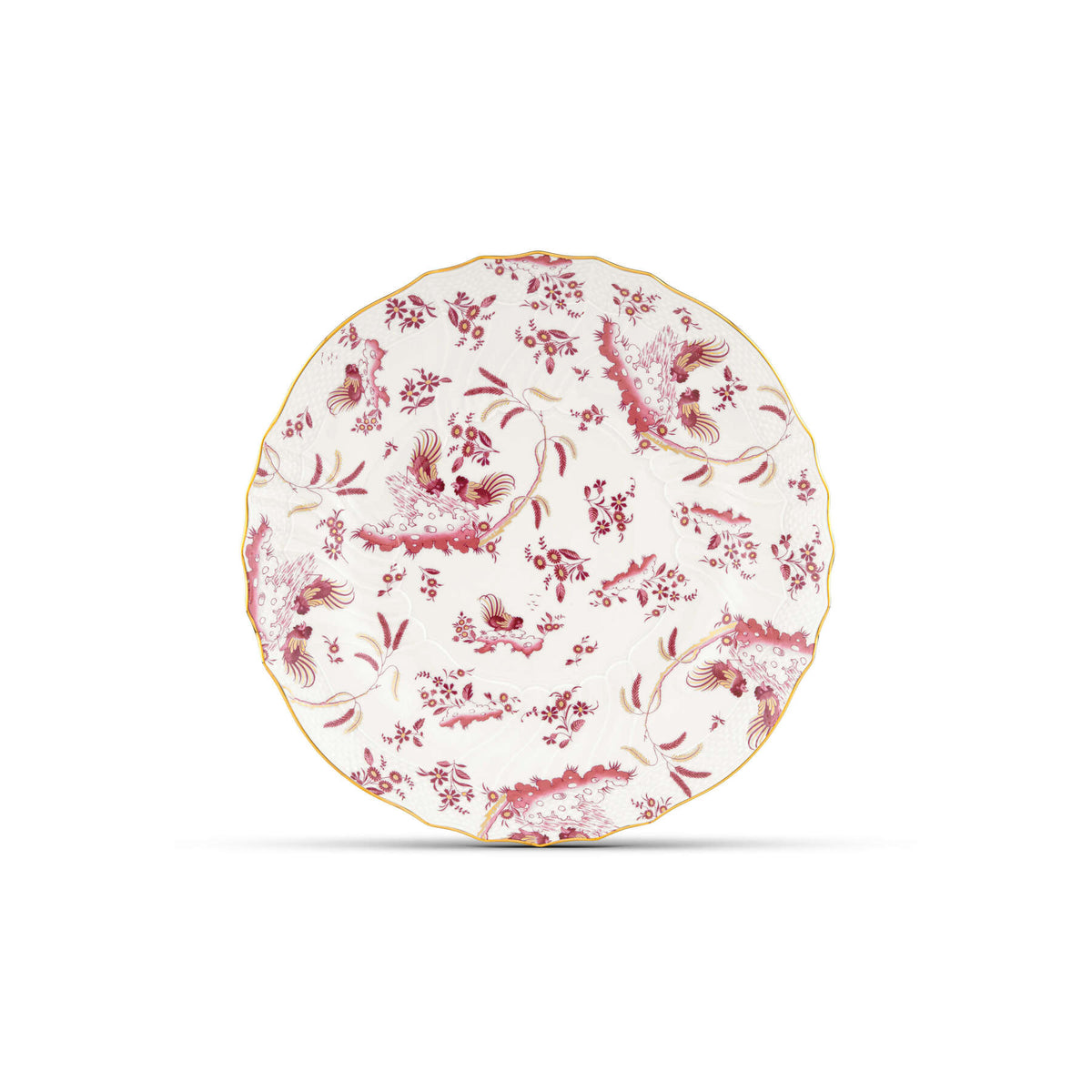 Ginori 1735 Oro di Doccia Large Round Platter, Magenta
