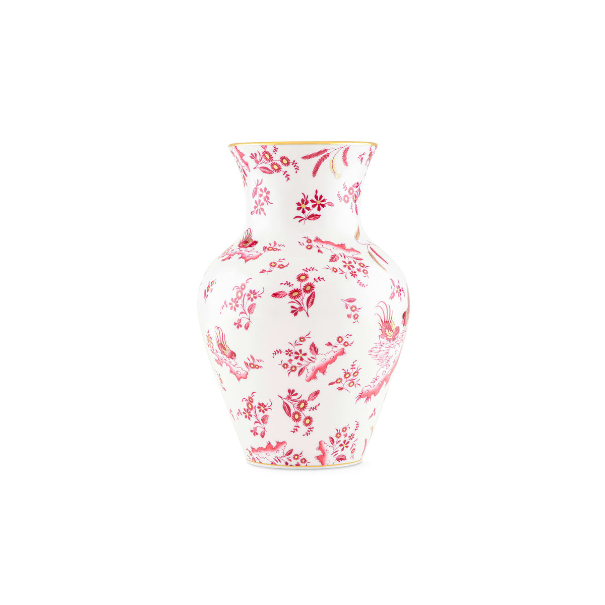 Ginori 1735 Oro di Doccia Ming Vase, Magenta, view 2