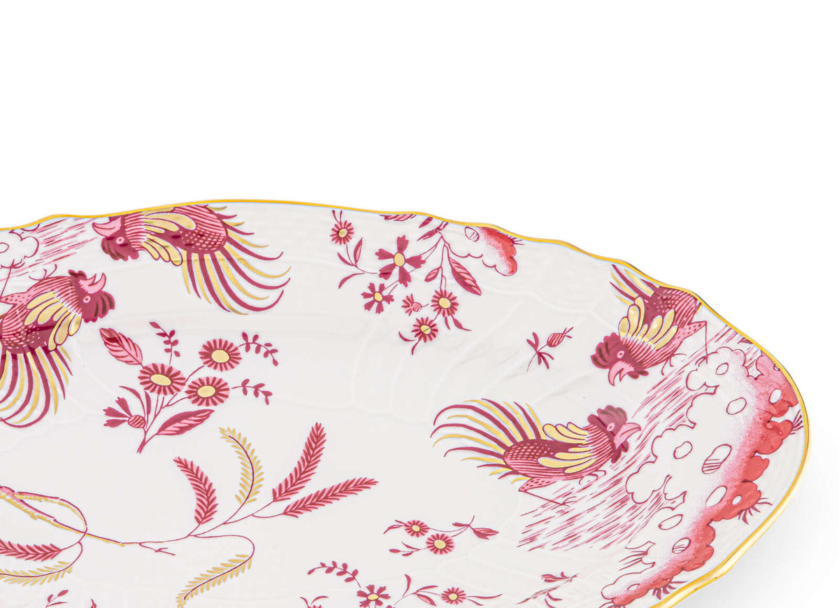 Ginori 1735 Oro di Doccia Pickle Dish, Magenta, view 3