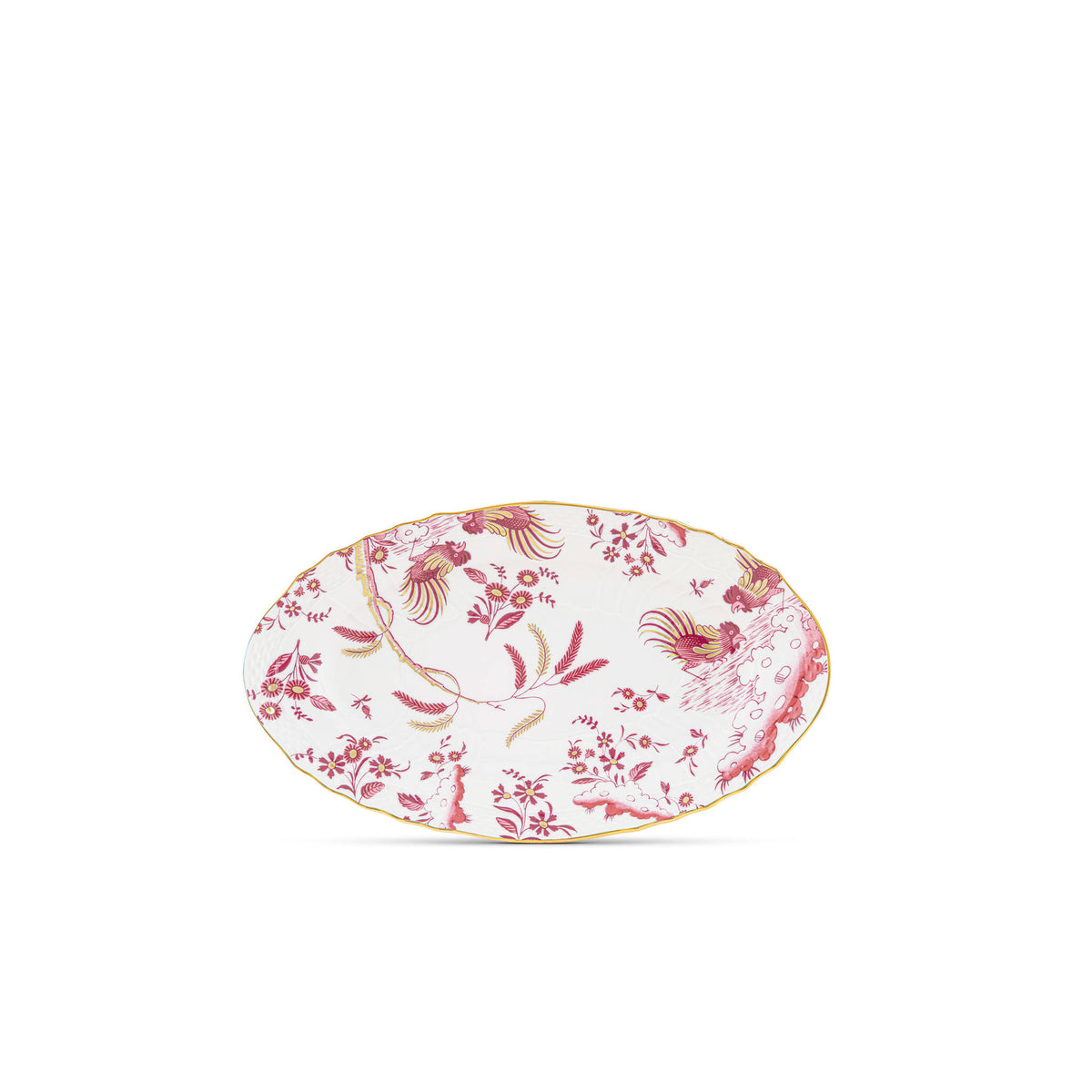 Ginori 1735 Oro di Doccia Pickle Dish, Magenta