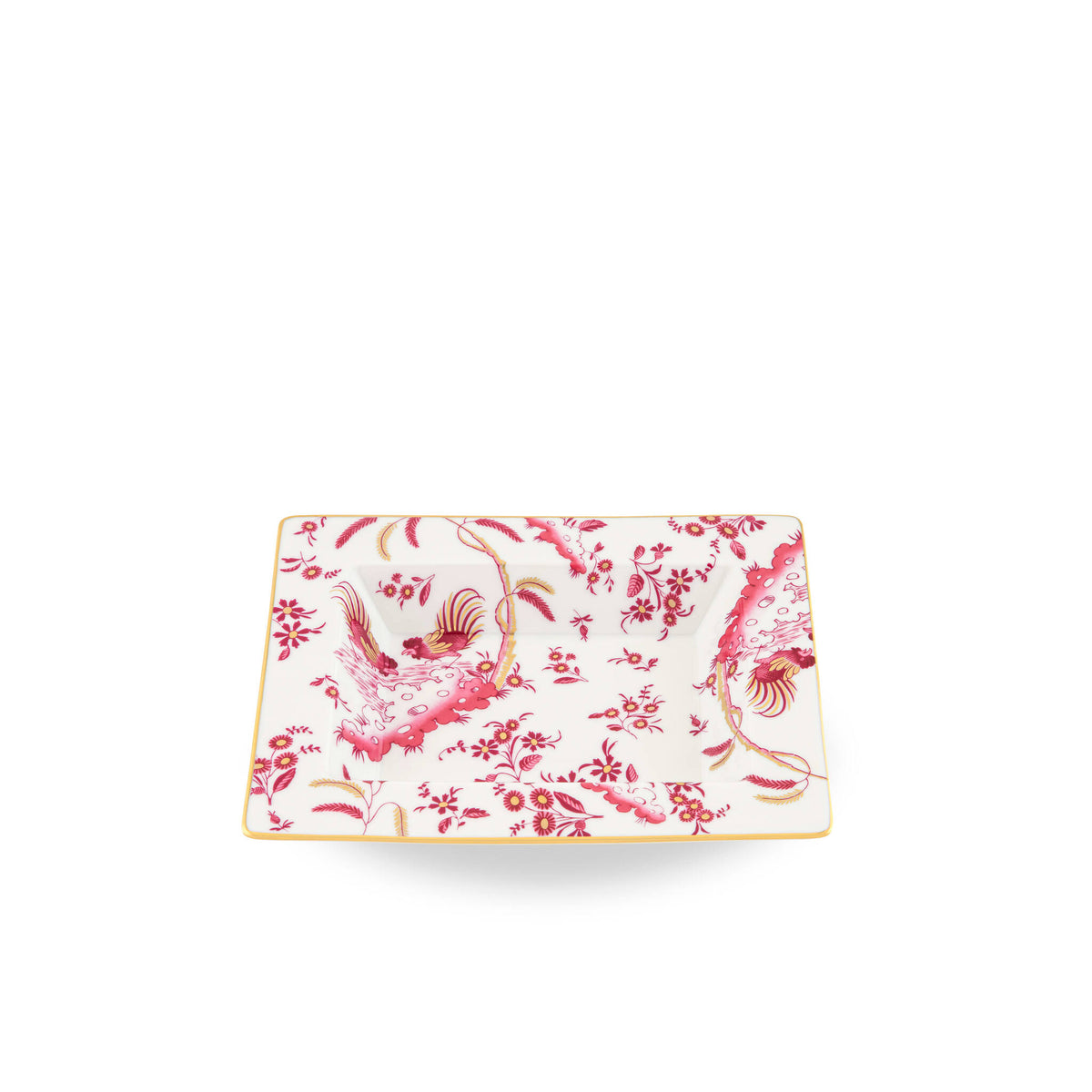 Ginori 1735 Oro di Doccia Rectangular Change Tray, Magenta, view 2