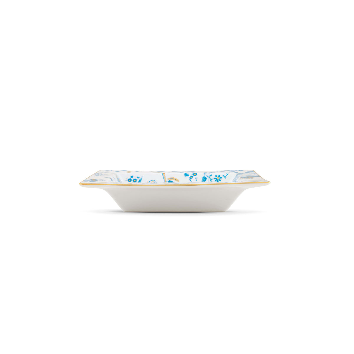 Ginori 1735 Oro di Doccia Rectangular Change Tray, Turchese, view 4