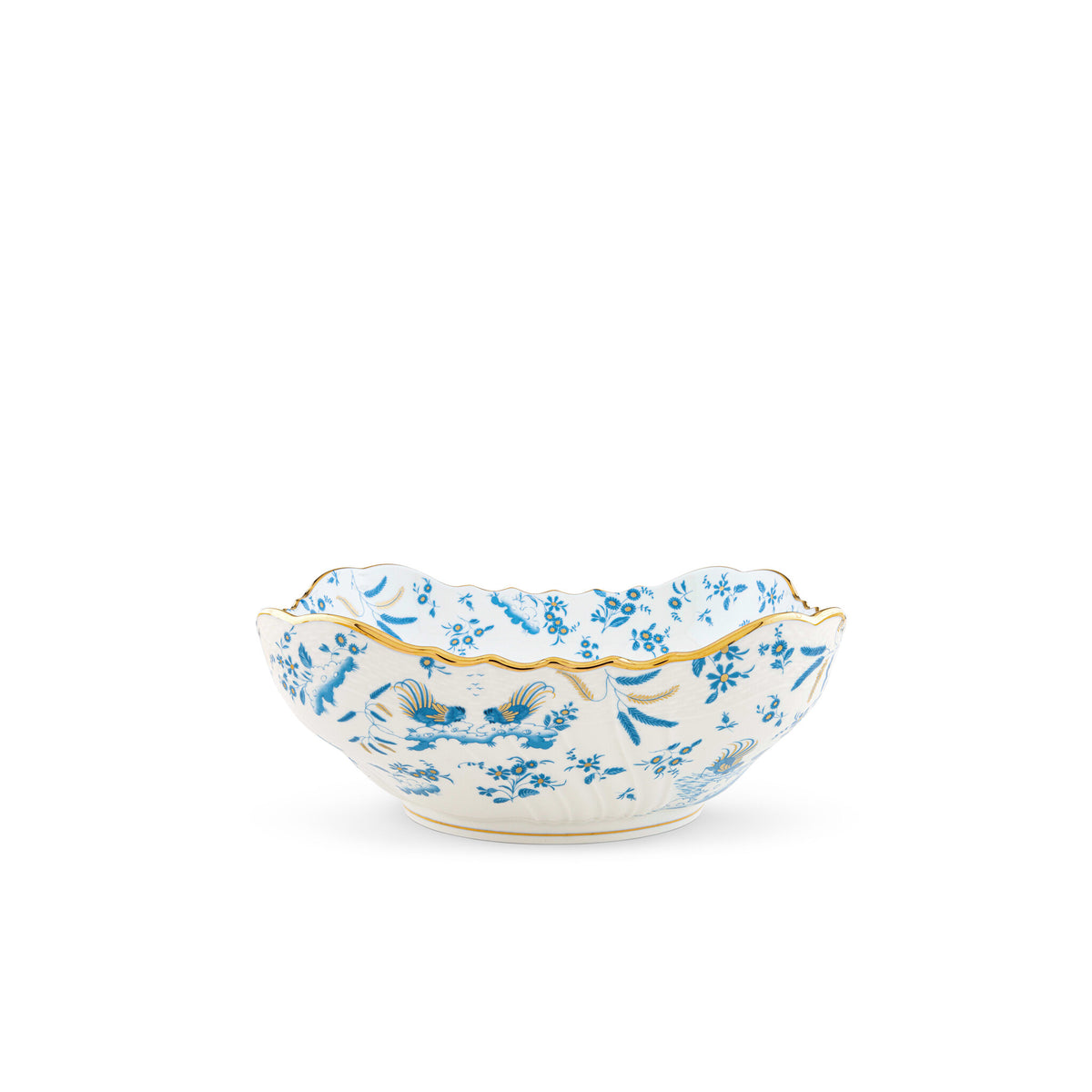 Ginori 1735 Oro di Doccia Salad Bowl, Turchese