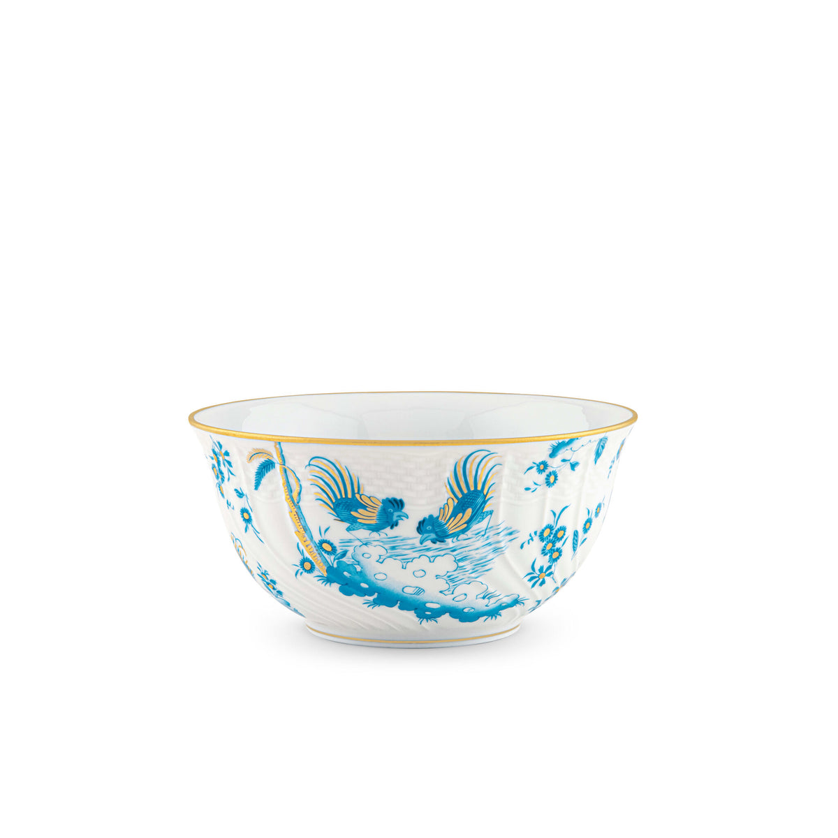 Ginori 1735 Oro di Doccia Soup Bowl, Turchese