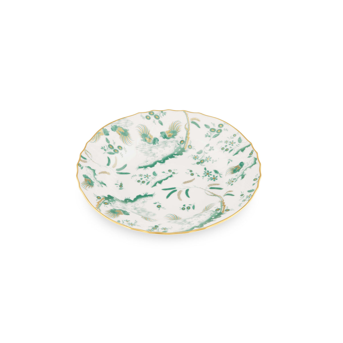 Ginori 1735 Oro di Doccia Soup Plate, Giada, view 2