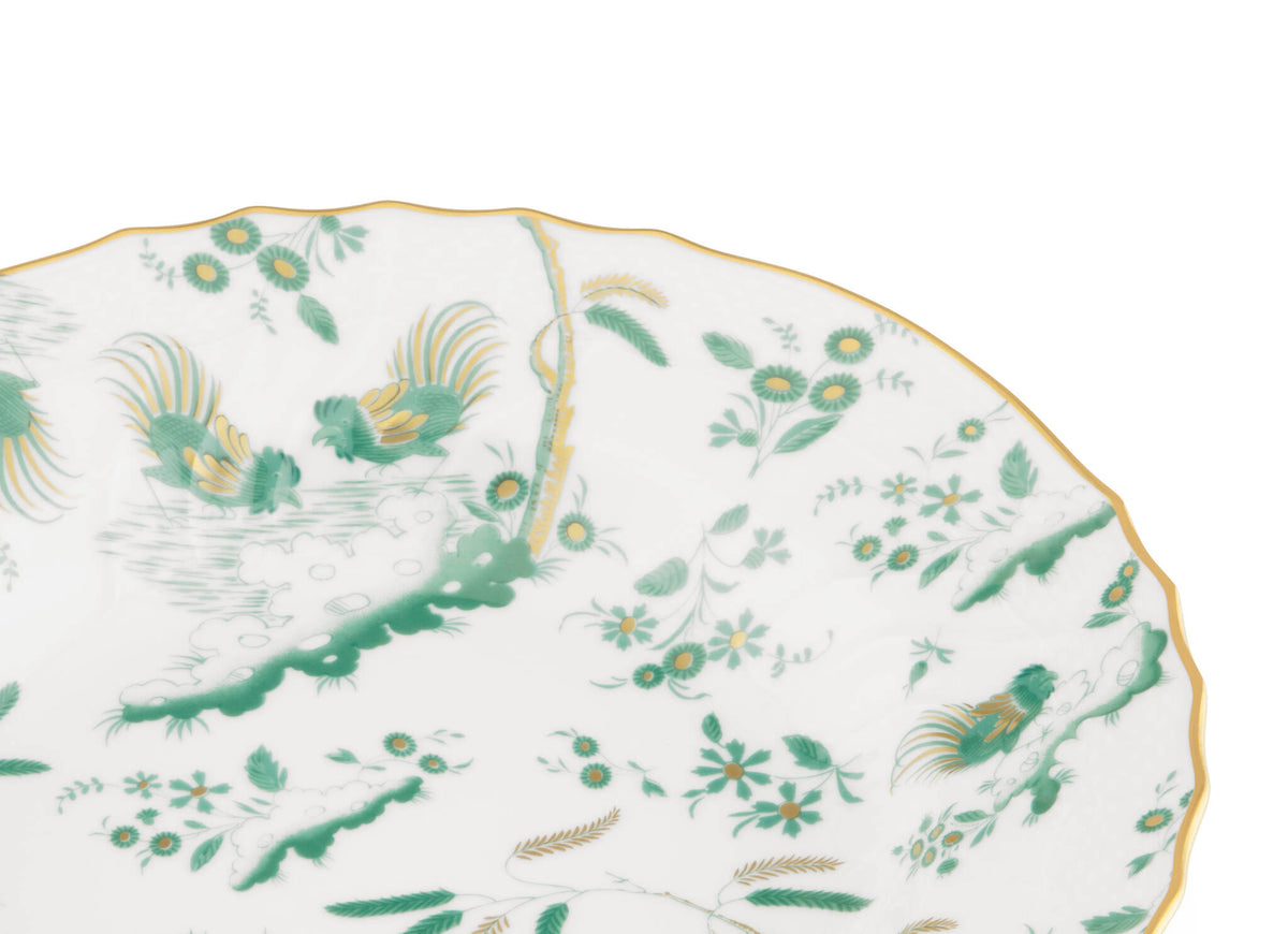 Ginori 1735 Oro di Doccia Soup Plate, Giada, view 3
