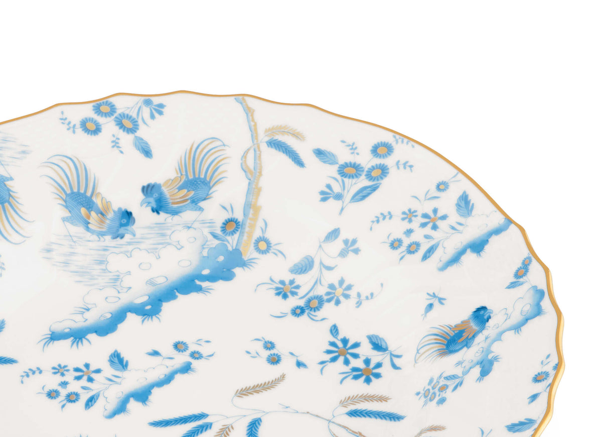Ginori 1735 Oro di Doccia Soup Plate, Turchese, view 3
