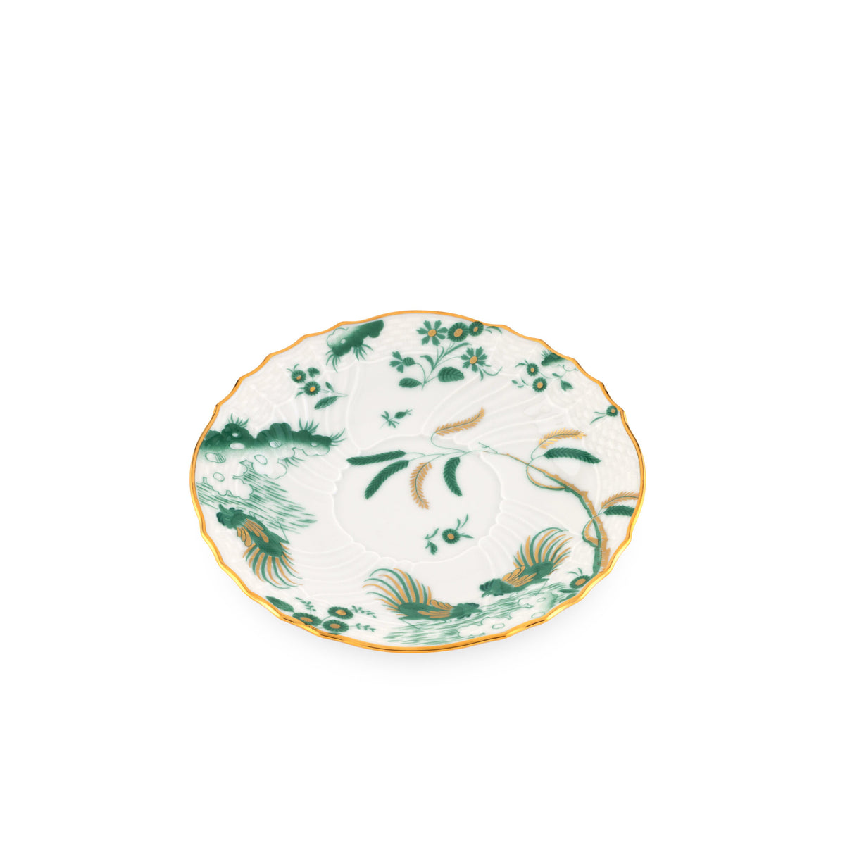 Ginori 1735 Oro di Doccia Tea Saucer, Giada, view 2
