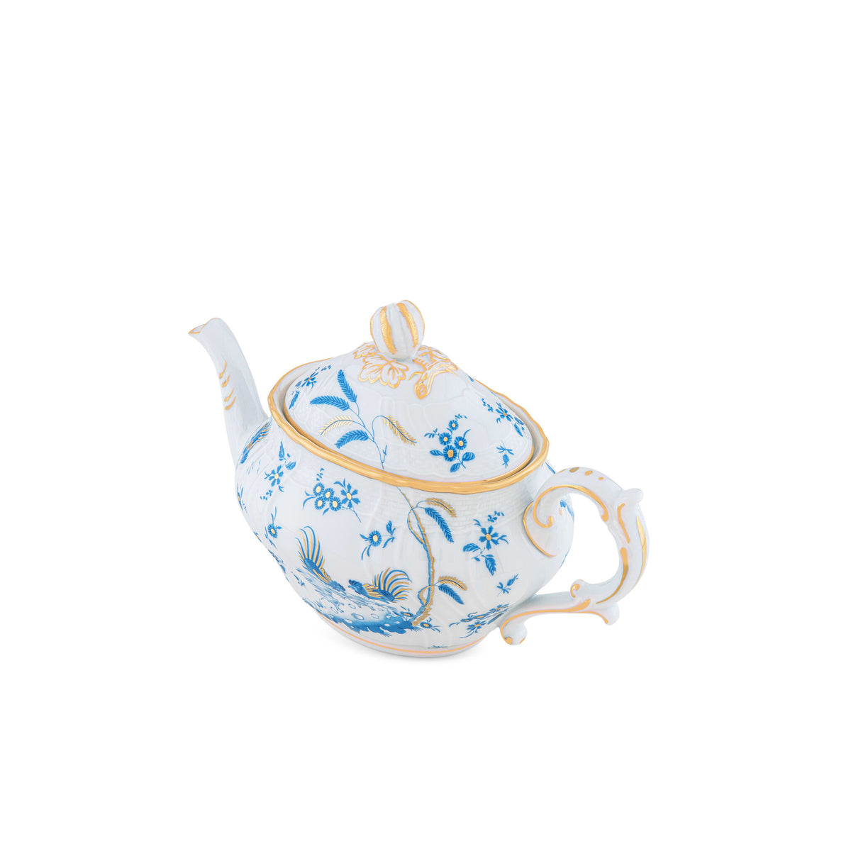 Ginori 1735 Oro di Doccia Teapot, Turchese, view 2