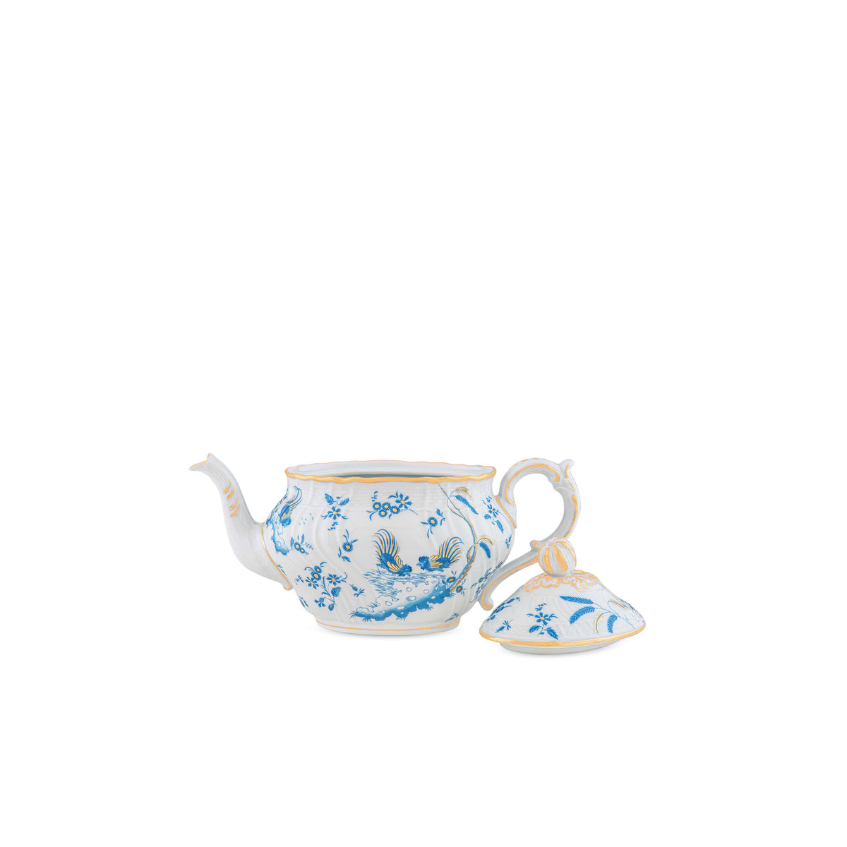 Ginori 1735 Oro di Doccia Teapot, Turchese, view 3