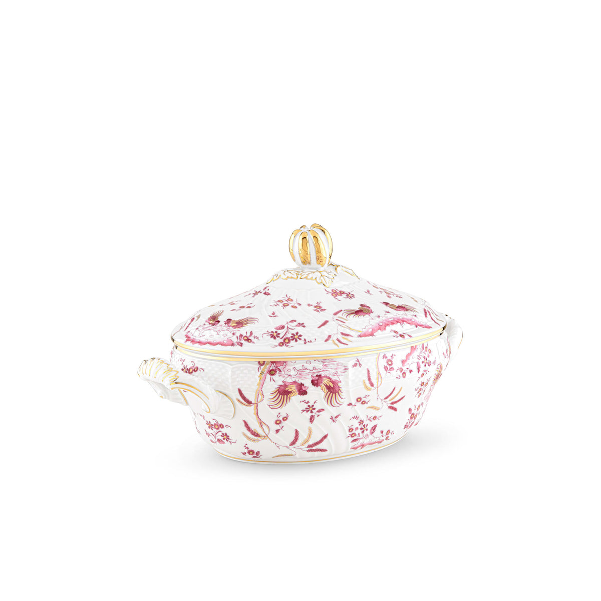 Ginori 1735 Oro di Doccia Tureen, Magenta, view 2