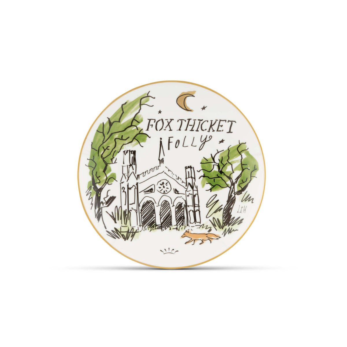 Ginori 1735 Profumi Luchino Decorative Plate, Fox Thicket Folly