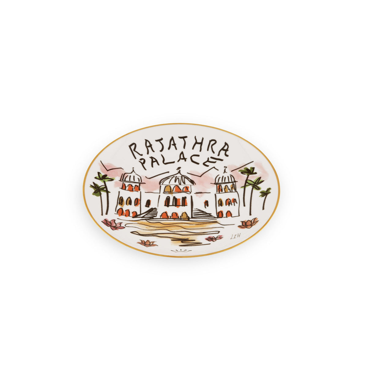 Ginori 1735 Profumi Luchino Decorative Plate, Rajathra Palace, view 2