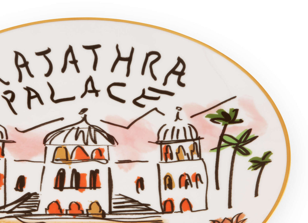 Ginori 1735 Profumi Luchino Decorative Plate, Rajathra Palace, view 3