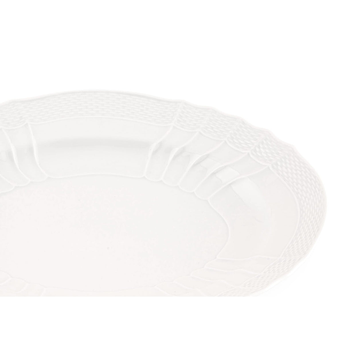Ginori 1735 Vecchio Ginori Oval Platter, White, view 3