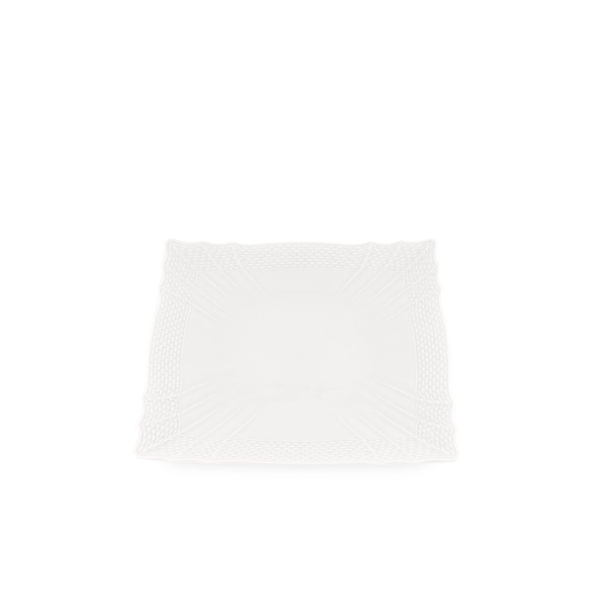 Ginori 1735 Vecchio Ginori Square Dessert Plate, White, view 2