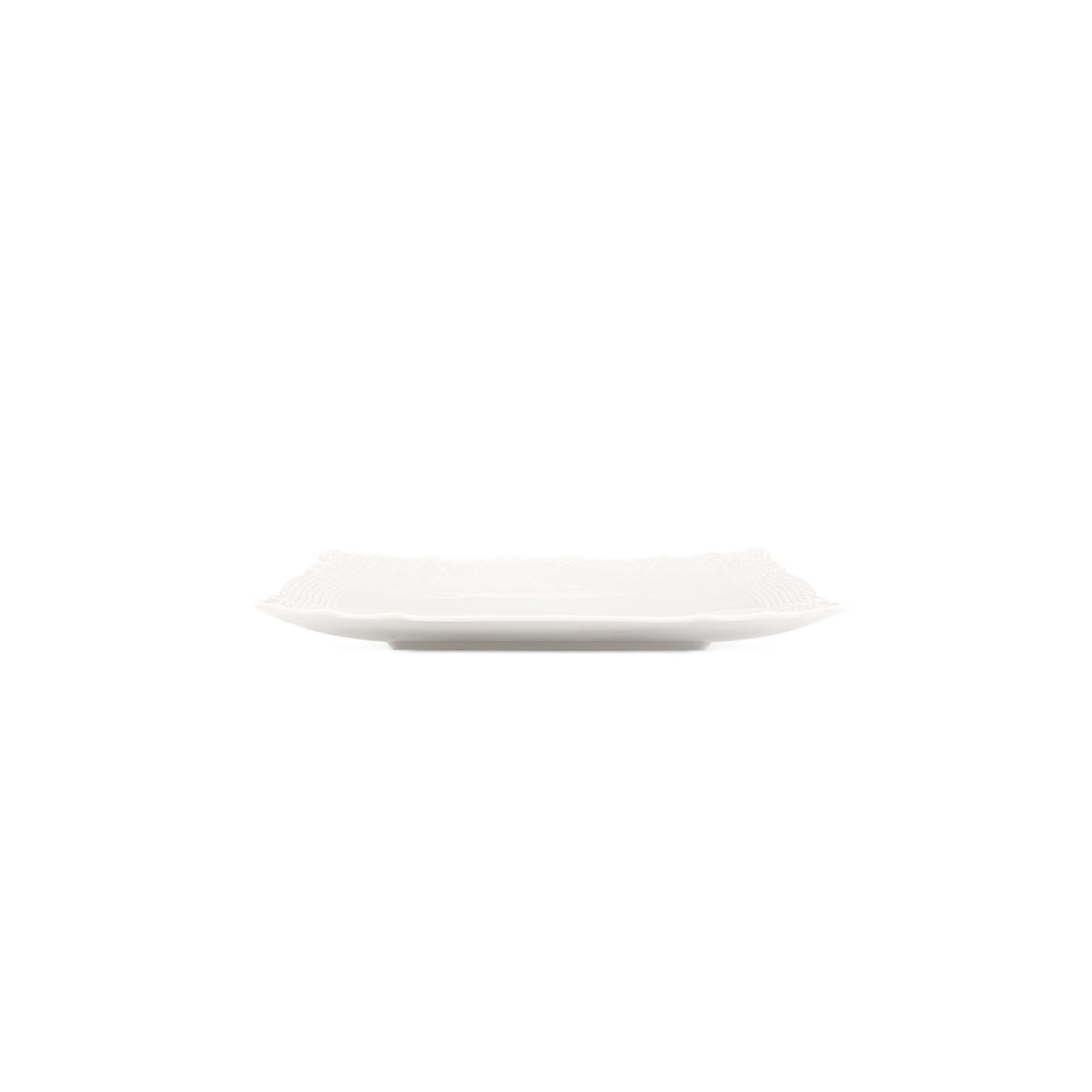 Ginori 1735 Vecchio Ginori Square Dessert Plate, White, view 4