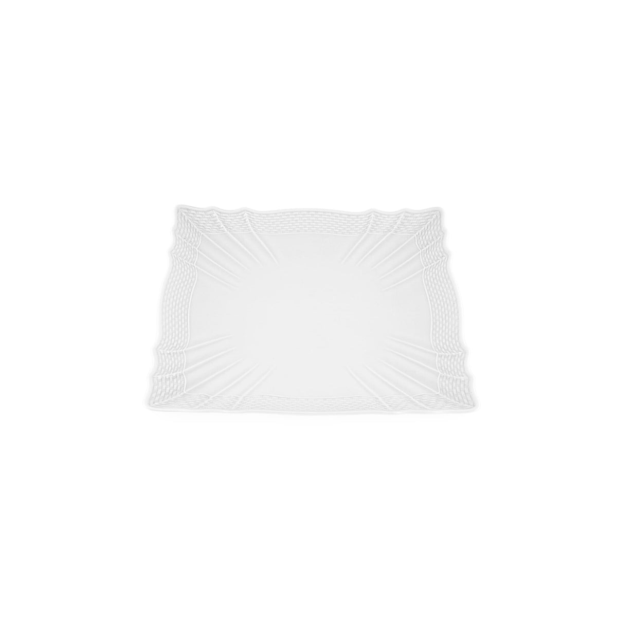 Ginori 1735 Vecchio Ginori Square Flat Plate, White, view 2