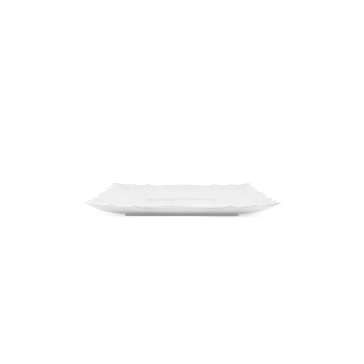 Ginori 1735 Vecchio Ginori Square Flat Plate, White, view 4